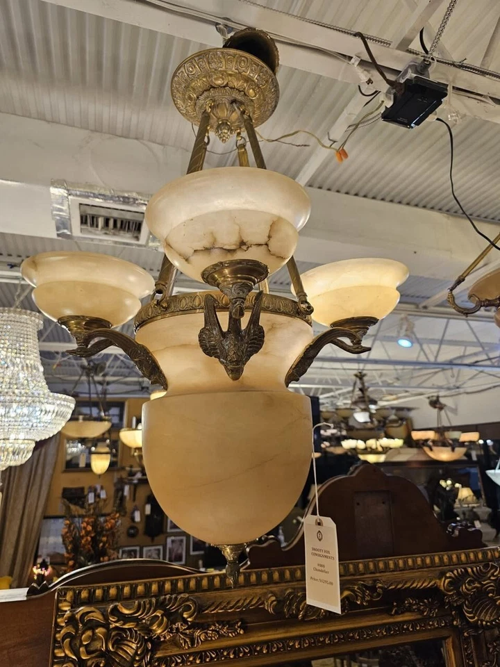 Lindo lustre de alabastro - Imagem 1 de 1