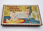 Small Antique Jointed Baby Occupied Japan in BOX Dollys Nursing & Bath Set RARE