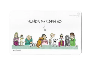 Frühstücksbrettchen | Hunde färben ab | Brettchen Schneidebrett | Hundeliebe - Bild 1 von 1