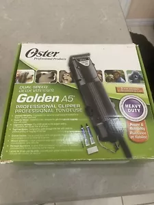 Oster Golden A5 Two Speed Animal Grooming Clippers W/ blades And Accessories - Picture 1 of 8
