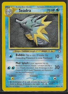 Juego de cartas coleccionables Pokémon Seadra Neo Genesis 48 regular ilimitado poco común casi nuevo - Imagen 1 de 2