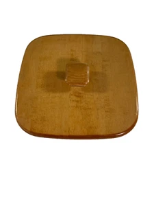 Longaberger Basket Woodcrafts Square Lid w/Knob Classic 7.5"L X 7.5"W - Picture 1 of 2