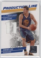 2010-11 Donruss Production Line Die-Cut Stats Materials /399 David Lee #24