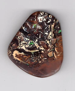Boulder Opal Australien ca.75ct. 43x37x4,5 mm viel grün #BO10625 - Bild 1 von 1