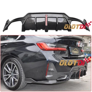 V Style Carbon Fiber Rear Bumpers Diffuser Lip For 2023UP BMW G20 G21 LCI MT - Bild 1 von 15
