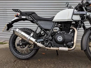 Royal Enfield Himalayan Stainless Road Legal/Race Motorbike Exhaust Pipe - Picture 1 of 25