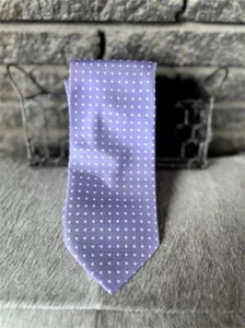 PAUL SMITH London Purple Print 100% Silk Tie - Picture 1 of 5