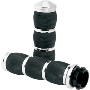 AVON Air Cushion Grips 1" for Metric Cruisers (Chrome) - Picture 1 of 1