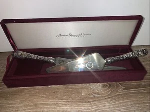American Silversmiths Collection By Godinger Antique Knife & Server - Picture 1 of 6