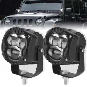 2X 3in LED Work Light Bar Spot Pods Fog High Low Beam Offroad Driving Truck SUV - Bild 1 von 12