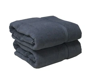 Hotelqualität extra dicker Flor grau Badetuch 650 g/m² 100% Baumwolle Doppelgarn - Bild 1 von 1