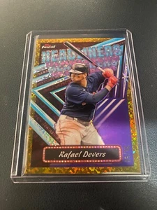 2023 Topps Finest Rafael Devers Cabezales Oro Mini-Diamante /50 FH-8 - Imagen 1 de 2
