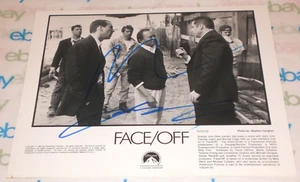 NICOLAS CAGE & JOHN TRAVOLTA SIGNED FACE OFF OG B&W PRESS 8X10 PHOTO AUTO COA C - Picture 1 of 2