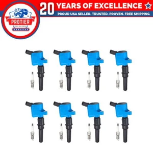 Set of 8 Ignition coil + Spark Plug Compatible with 98-08 Ford F-150 E-150 - Picture 1 of 1