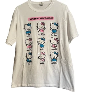 Hello Kitty Happiness Graphic Short Sleeve T-Shirt Size L - Picture 1 of 5