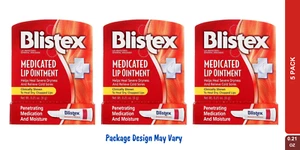 Blistex Medicated Lip Ointment for Dryness and Cold Sores, 0.21oz (Pack of 3) - Picture 1 of 3