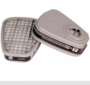 3M 6001 ORGANIC VAPOR CARTRIDGE 2PK Face Mask Painting PPE Replacement Filter - Picture 1 of 4