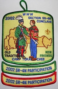SR-4N 2002 OA Conclave Patch & Rocker Set con Vigil - Alibamu Host Lodge - Imagen 1 de 1