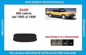 pellicole oscuranti vetri saab 900 cabrio dal 1995-1998 kit lunotto - Imagen 1 de 1