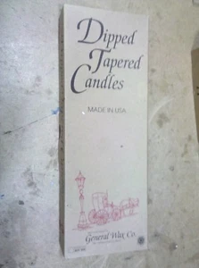 8GG70 UNA DOCENA DE VELAS BLANCAS, 11-1/2" CONO SUMERGIDO, GENERAL WAX CO, EE. UU., NUEVO - Imagen 1 de 5