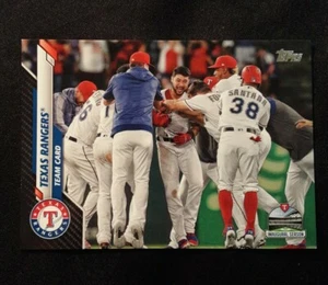 2020 Topps Series 2 Black Rangers Team Card #/69 SP - Picture 1 of 2