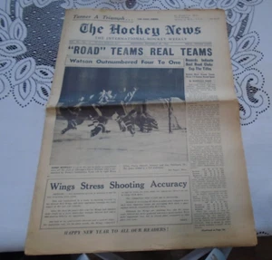 The Hockey News December 29 1956 cover Gump Worsley Jean Beliveau / Bob Turner - Picture 1 of 3