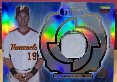 2013 Topps Tribute WBC Prime Patch Blue 06/50 Marco Scutaro #WPP-MS Patch - Image 1 of 3