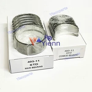 For Perkins 403D-11 Engine Crankshaft Main Rod Bearing Set STD 0.25 0.50 mm - Picture 1 of 1