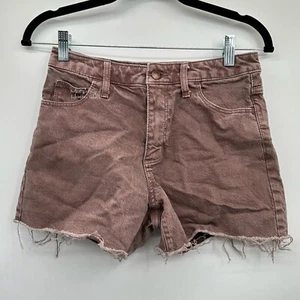 Universal Thread Vintage Style Midi Dark Terracotta Denim Shorts Size 25 - Picture 1 of 3