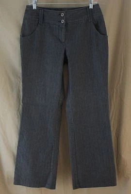 Fashion Bug, Size 8, Gray Multi Striped Dress Pant - Image 1 of 4