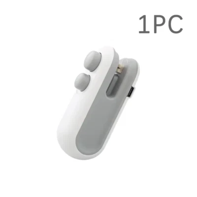 Mini portable sealer 2 in 1, heat sealer for snacks, home use - Image 1 of 4