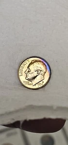 1994 D ROOSEVELT DIME 10C Coin USA ๐บ๐ธ Rainbow ๐ Toning Color ๐ฅ RARE ๐ - Picture 1 of 4