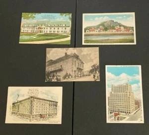 VINTAGE~~LOT OF 5~~COLORADO BUILDINGS~~LINEN POSTCARDS~GD/VGC~~LOT #A - Picture 1 of 7