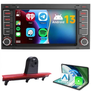 7"Autoradio Radio GPS+Rückfahrkamera Für VW T5 Multivan Touareg Transporter DAB - Bild 1 von 6