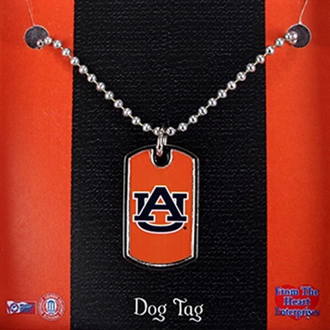 AUBURN 16" dog tag pendant fan student stocking stuff GIFT Cover