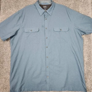 Croft & Barrow Shirt Mens 3XLT Blue Quick-Dry Vented Lightweight Breathable - Picture 1 of 7