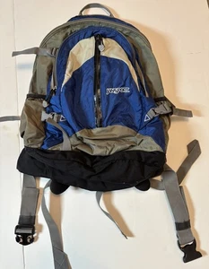 Jansport Solstice 33 Daypack Backpack Blue Gray Hiking Climbing Athleisure - Picture 1 of 14