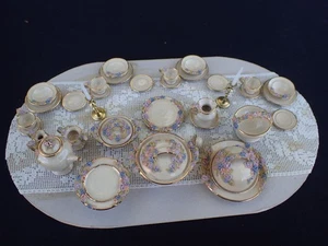 Vintage Puppenhaus Miniatur Porzellan Tafelservice 1:12 MUST SEE!! - Bild 1 von 18