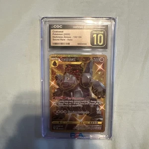 CGC 10 PRISTINE Coalossal 198/189 Darkness Ablaze Full Art Secret Rare Pokémon - Picture 1 of 4
