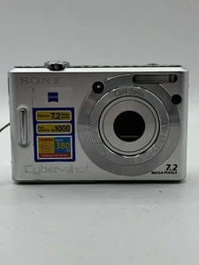Sony Digital Camera Cybershot DSC-W35 7.2MP Silver Tested - No Charger. - Picture 1 of 11