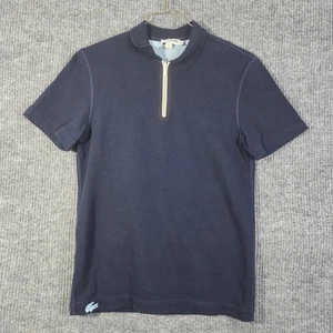 Lacoste Hemd Herren Small Navy Blau Regular Fit Quarter Zip Polo Kurzarm - Bild 1 von 12