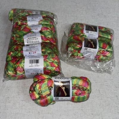 Red Heart Boutique Cintas Hilo Fluorescente Neón 42 yardas NUEVE Madejas NUEVO LW2785 Foto 1 de 4