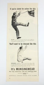 1940s Half Page Print Ad Munsingwear Underwear U.S. Military Airforce - Picture 1 of 4