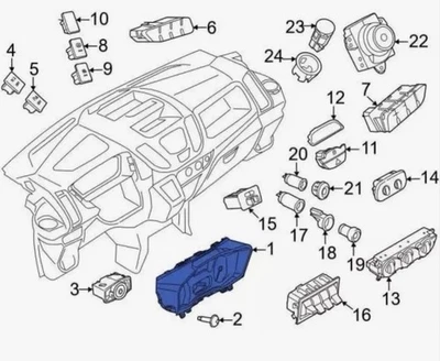 Cuadro de instrumentos Ford Transit-350 - PANEL DE INSTRUMENTOS. CLUSTER Foto 1 de 3