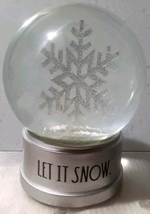 RAE DUNN, LET IT SNOW, VACACIONES DE INVIERNO COPO DE NIEVE GLOBO DE NIEVE 3 pulgadas - Imagen 1 de 8