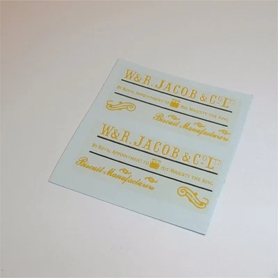 Matchbox Yesteryear  7a 1918 Leyland Van Jacobs Decal Set - Image 1 of 3