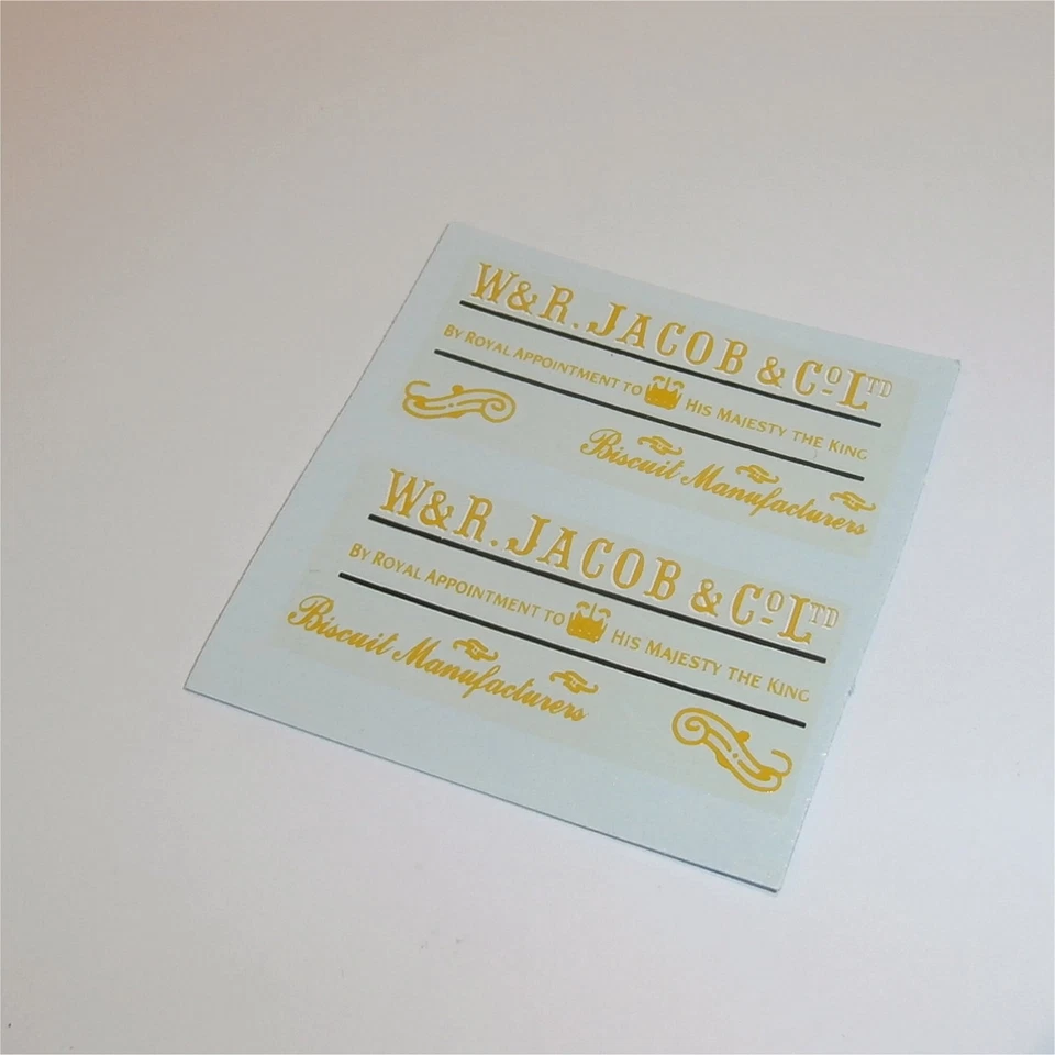 Matchbox Yesteryear  7a 1918 Leyland Van Jacobs Decal Set - Image 1 of 3