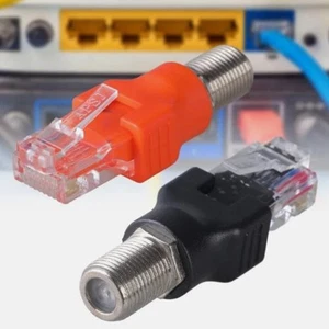 RF Female to RJ45 Male Converters Adapter for Coaxial Cable Testing and Line - Picture 1 of 11