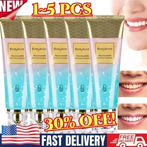 1-5x BodyAccel Niacinamid Whitening Zahnpasta BodyAccel Zahnpasta Niacinamid - Bild 1 von 16