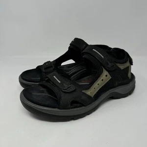 Ecco Women's Yucatan Sandals Black/Mole/Black - Size EU 40 US 9 - Picture 1 of 7